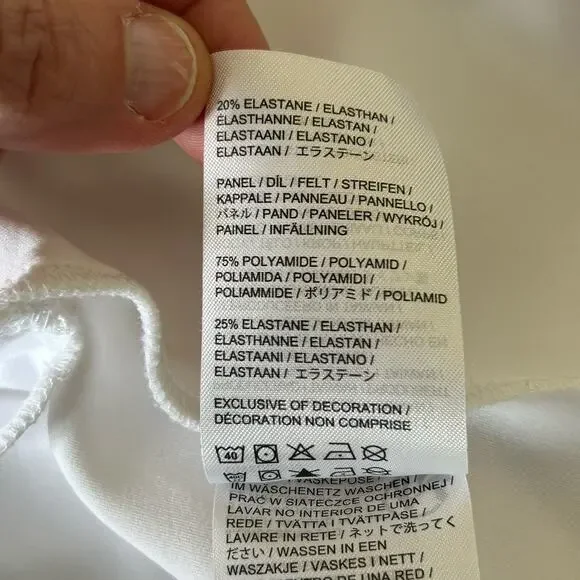 J.Lindeberg White Zane Golf Dress Women's Size Large White Mesh Racerback Sporty - Picture 13 of 13